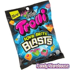 Trolli Sour Brite Blasts Gummy Juicy Exploding Candy Cubes: 3LB Box -Candy Promotion Sale trolli sour brite blasts gummy juicy exploding candy cubes 3lb box candy warehouse 3