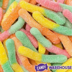 Trolli Sour Brite Crawlers Gummy Worms - Tropical: 9-Ounce Bag -Candy Promotion Sale trolli sour brite crawlers gummy worms tropical 9 ounce bag candy warehouse 5