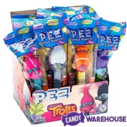 Trolls PEZ Candy Packs: 12-Piece Display -Candy Promotion Sale trolls pez candy packs 12 piece display candy warehouse 3