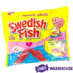 Valentine Swedish Fish Candy Treat Size Packs: 25-Piece Bag -Candy Promotion Sale valentine swedish fish candy treat size packs 25 piece bag candy warehouse 3