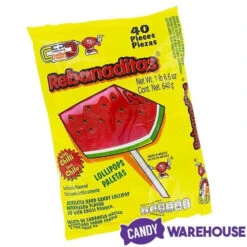 Vero Rebanaditas Chili Lollipops: 40-Piece Bag -Candy Promotion Sale vero rebanaditas chili lollipops 40 piece bag candy warehouse 3