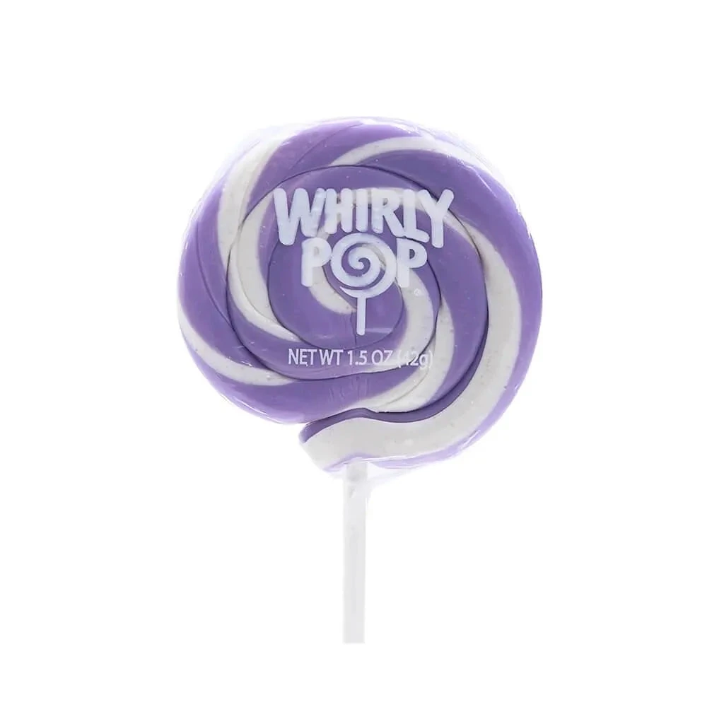 Whirly Pop 1.5-Ounce Swirl Suckers - Lavender Purple: 24-Piece Display 1 Whirly Pop 1.5-Ounce Swirl Suckers - Lavender Purple: 24-Piece Display