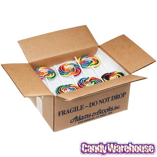 Whirly Pop 1.5-Ounce Swirl Suckers - Rainbow: 60-Piece Case 2 Whirly Pop 1.5-Ounce Swirl Suckers - Rainbow: 60-Piece Case - Image 2