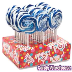 Whirly Pop 1.5-Ounce Swirl Suckers - Royal Blue: 24-Piece Display -Candy Promotion Sale whirly pop 1 5 ounce swirl suckers royal blue 24 piece display candy warehouse 3