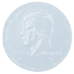 White Foiled Milk Chocolate Coins: 1LB Bag