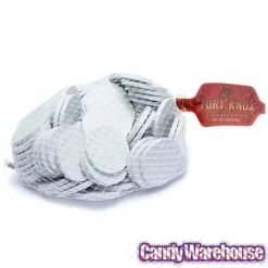 White Foiled Milk Chocolate Coins: 1LB Bag -Candy Promotion Sale white foiled milk chocolate coins 1lb bag candy warehouse 3