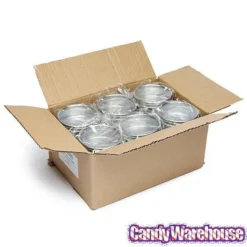 Windowed Round Candy Tins - 2-Ounce: 24-Piece Set -Candy Promotion Sale windowed round candy tins 2 ounce 24 piece set candy warehouse 4