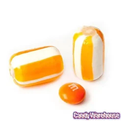YumJunkie Sassy Cylinders Orange Striped Hard Candy: 5LB Bag -Candy Promotion Sale yumjunkie sassy cylinders orange striped hard candy 5lb bag candy warehouse 4