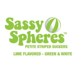 YumJunkie Sassy Spheres Lime Green Striped Ball Lollipops - Petite: 400-Piece Bag -Candy Promotion Sale yumjunkie sassy spheres lime green striped ball lollipops petite 400 piece bag candy warehouse 3