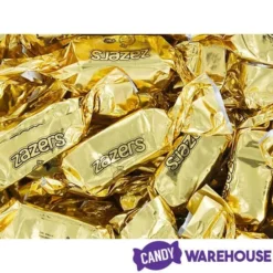 Zazers Gold Foiled Peach Chewy Candy: 1LB Bag -Candy Promotion Sale zazers gold foiled peach chewy candy 1lb bag candy warehouse 3